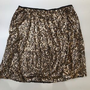 Sequin knee legenth pencil skirt